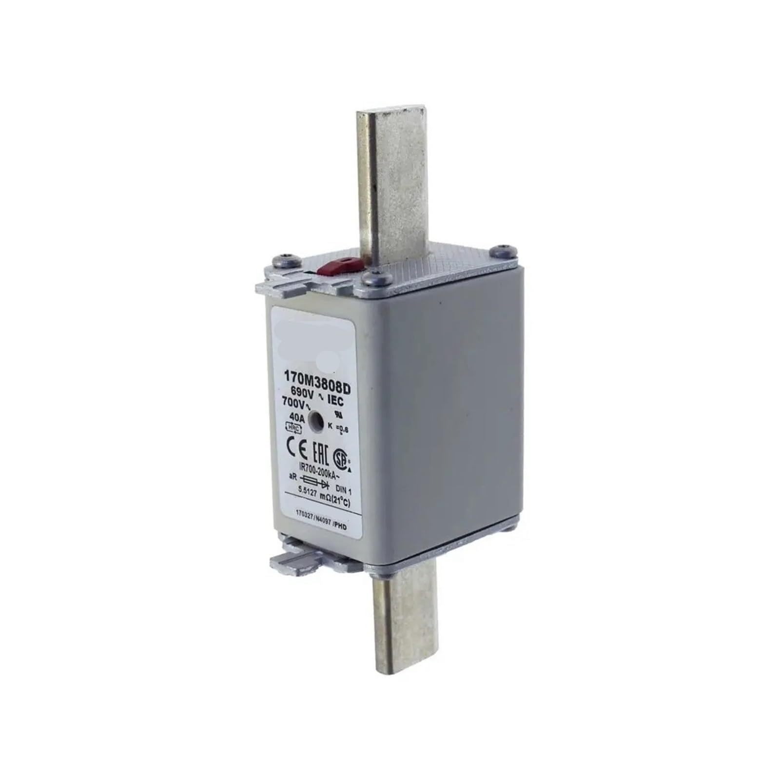 Fusible 170M3810 de haute précision pour armoires électriques critiques