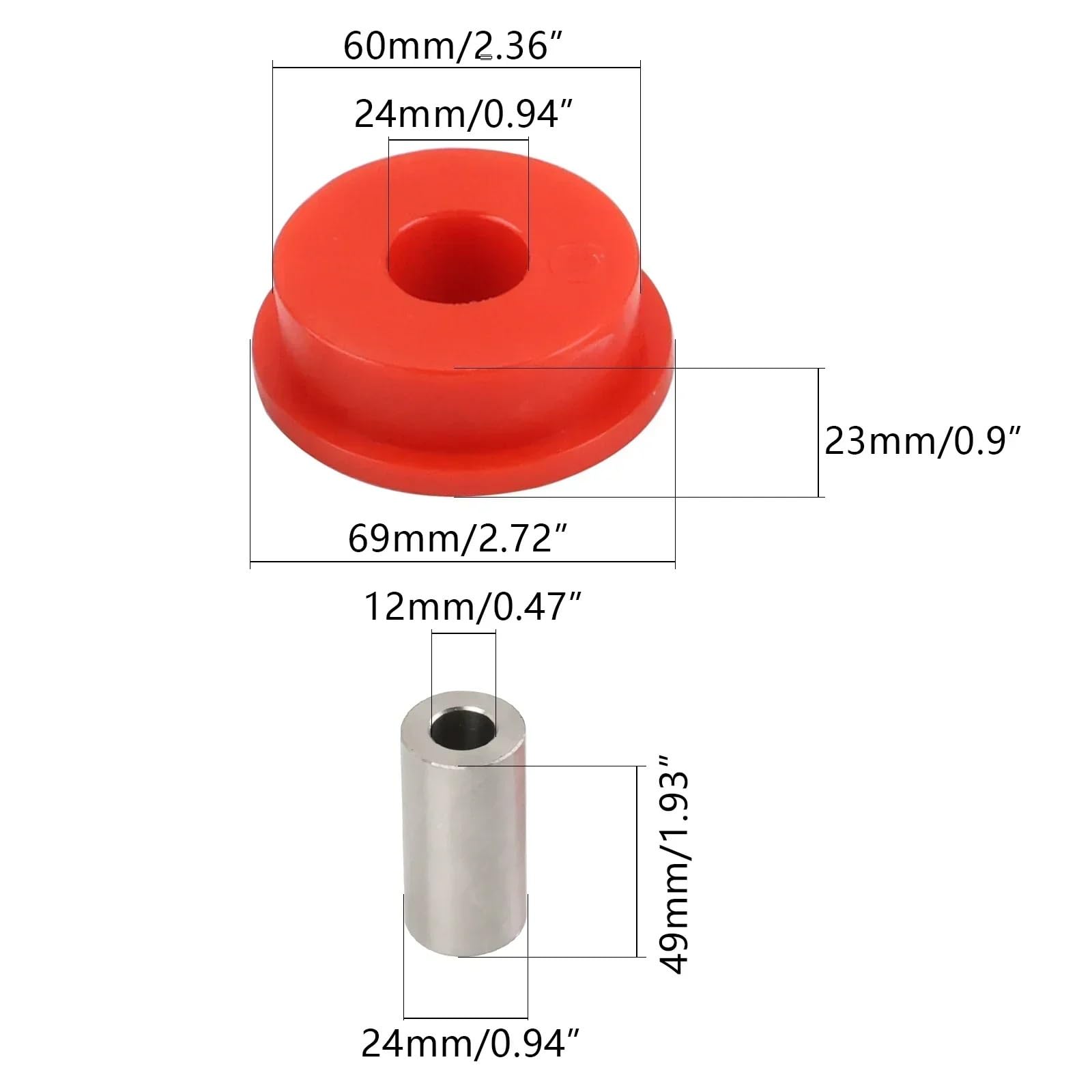 Zawieszenia Wahacz Tuleja górna Pasuje do Bmw M3 E36 E46 X3 E83 318 323 325 328 33322228153 33326757885 tylne tuleje wahaczy wleczonych