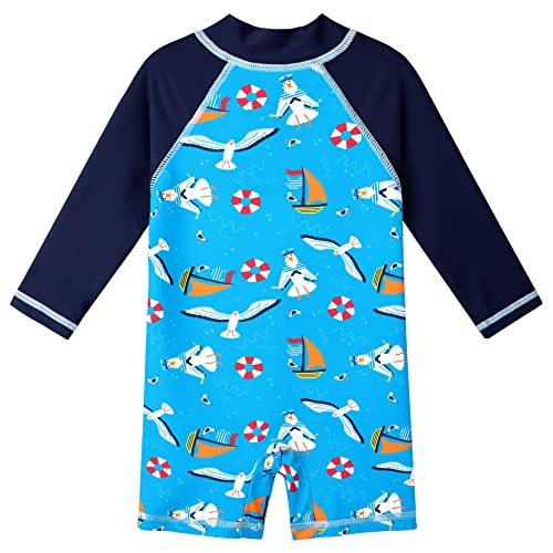 Image of XFGIRLS Baby Boys Swimsuit Toddler Sunsuit UPF 50+ Sun Protection One Piece Beach