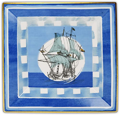 Baci Milano Collection Coastal Vide-poche carré Porcelaine - 18 x 18 cm Cover