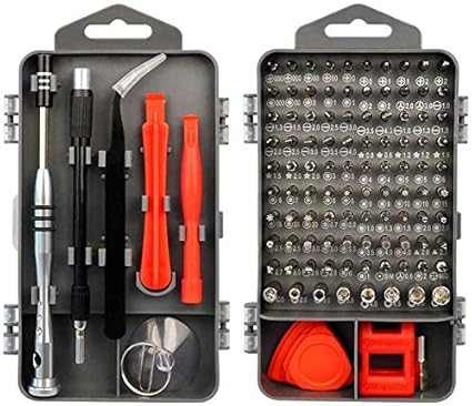 115 in 1 Precision Screwdriver Set,Cell Phone and Electronics Repair Kit with 98 Bits Magnetic Multipurpose Toolkit for PCs, Laptops, iPad, iPhone