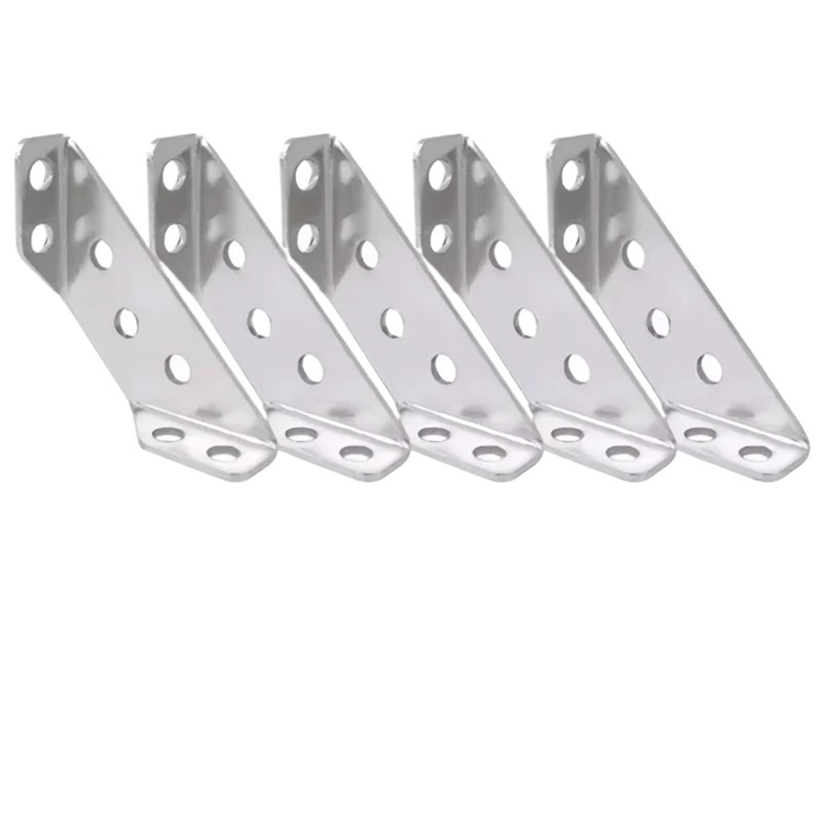 Furniture Corner Connector Stainless Steel Corner Code 90 Degree Right Angle Three Sided Fixed Universal Bracket Furniture Connector(5pcs)