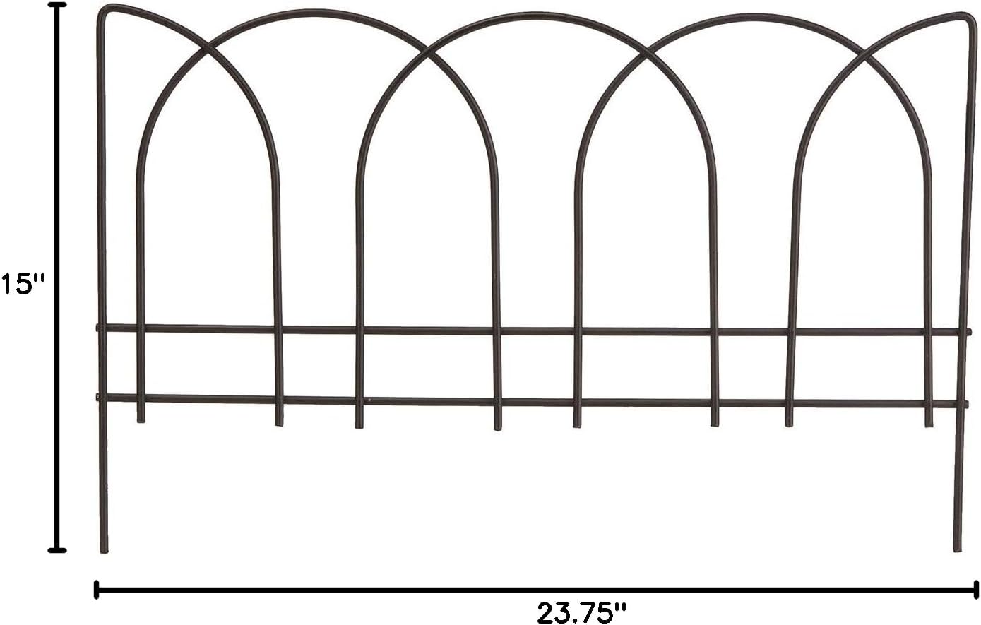 Panacea 89050 Arches Garden Edge, Black