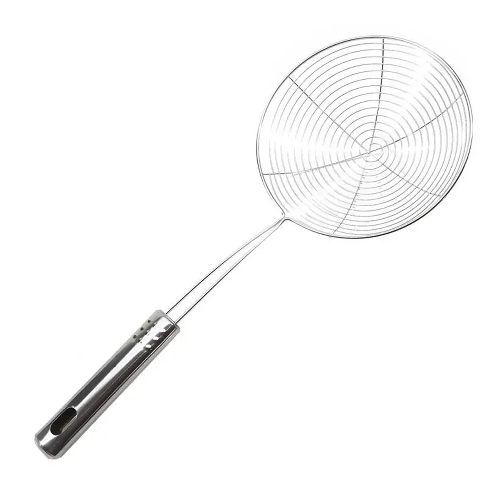 3 Stück feinmaschiger Schaumlöffel aus Edelstahl Für Lebensmittel