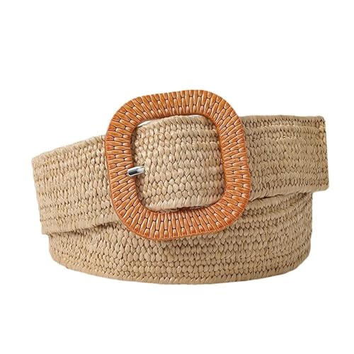 Straw Boho Belt Fashion Wide Waistband Female Waist Belt Braided Belts for Women Summer Patchwork Straw Woven Belt4