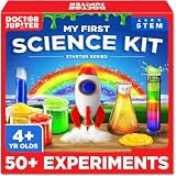 Doctor Jupiter Science Experiments Kit for Kids Ages 4+ | Birthday Gifts, Presents for 4-5-6-7 Years Old Girls and Boys | STEM Toys | Chemistry Set | 50+ Experiments Starter Series