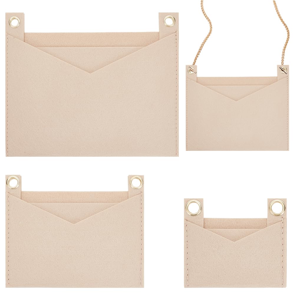 Organiseur de sac à main avec œillets en feutre WADORN 3 styles