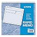 Adams Rapid Memo Book, 8.25 x 8.5 Inch, 2-Part, Carbonless, 50 Sets, 1 Memo per Page, White and Canary (SC1158), White/Canary