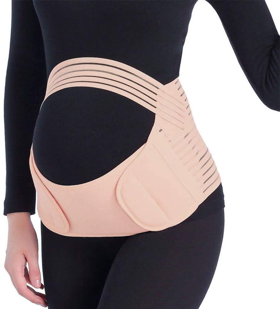 Motherly Polyester Maternity Belt For Belly , Pregnancy Support Pre Natal-Belly Band, Adjustable & Breathable Waist Support , Helps In Back Pain, Pre And Postpartum (Medium)