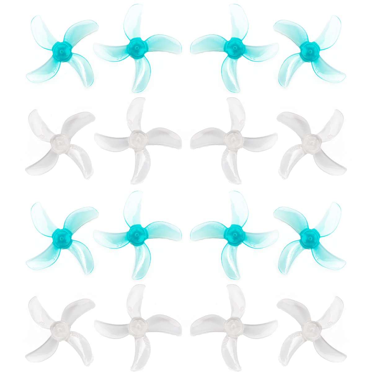 Gemfan 31mm 1209 4-Blade PC Propeller for RC FPV Freestyle Tinywhoop Drones DIY Parts (1.0mm)