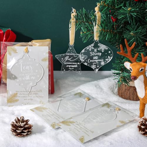 Lanternes plates en acrylique haut de gamme au design élégant pour Noël