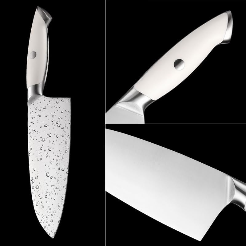 MAYiT Meat Cleaver Knife, 7 Inch Chinese Kitchen Knife Household Stainless Steel Chopping And Slicing Knife Sharp Chef Cleaver Knife Ergonomics ABS Handle, MAYiT5475