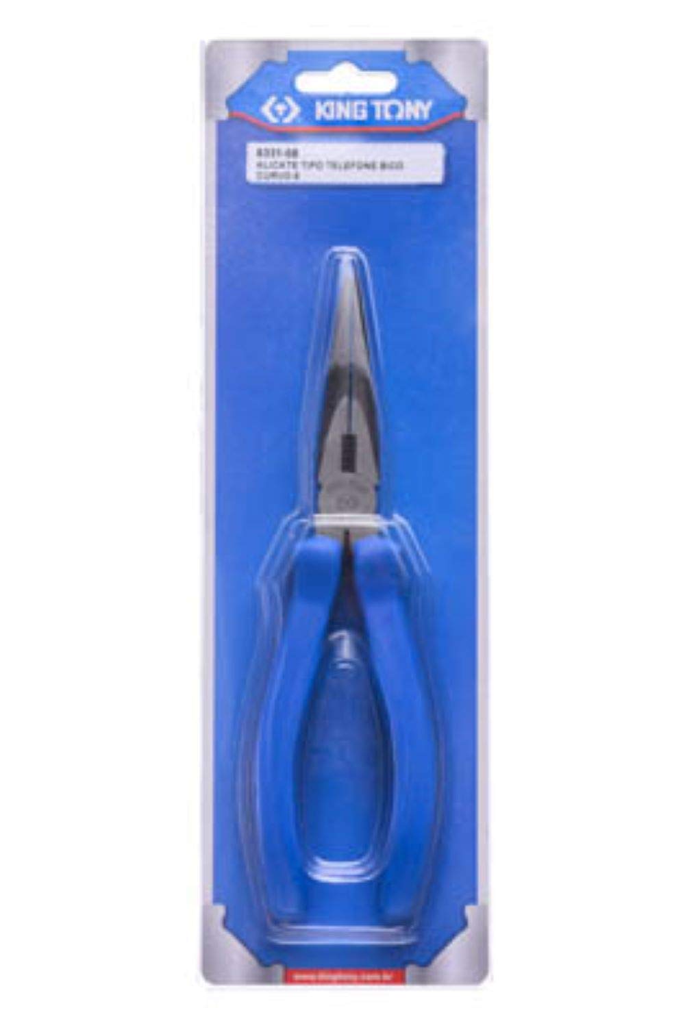 KING TONY 633108 Pince à Becs Demi-Rondes Coudés 200 Mm – Outil Précis Et Ergonomique