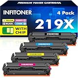 Questi toner INFITONER sono dotati di chip, quindi non è necessario trasferire il chip 219X 219A OEM su questi toner