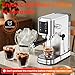 Espresso Machine 20 Bar,Touchscreen Espresso Maker with Steam Milk Frother, Stainless Steel Expresso Coffee Machine for Home with Removable Water Tank for Cappuccino Latte,Cold Brew,Long Coffee