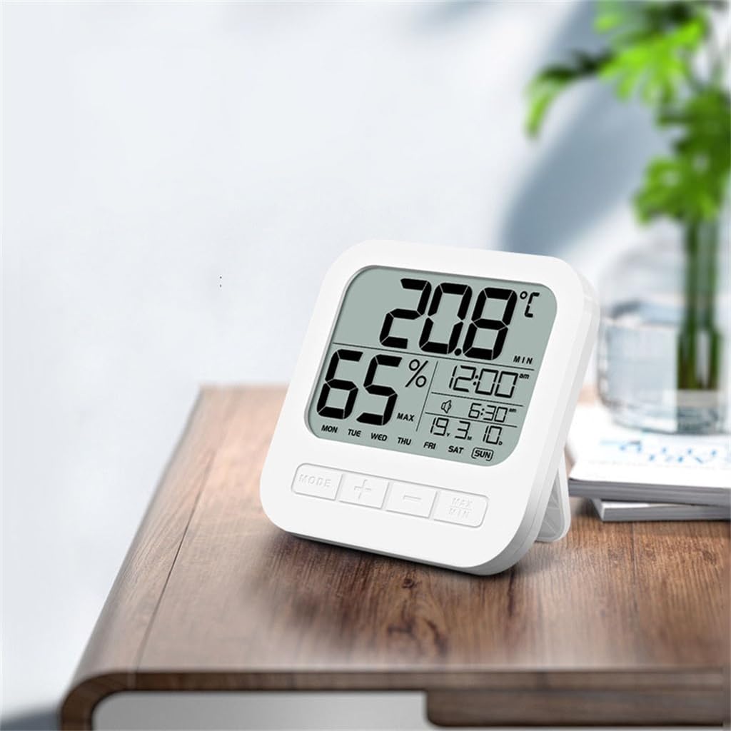 PNAWLLCF-65 Domowy termometr elektroniczny, uchwyt do pomiaru temperatury i wilgotności w pomieszczeniu wewnętrznym, ścienny