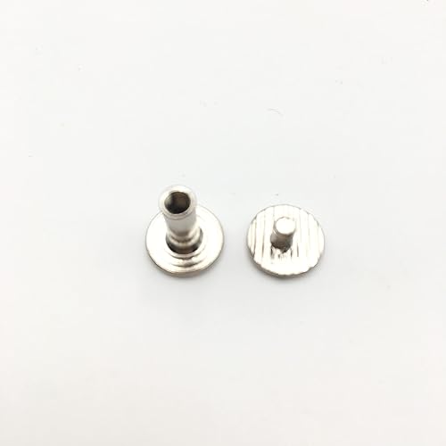 Miniatura 45 de Juego de 2 cuadernos de metal de tamaño carta estándar de 3 anillas, kit de reemplazo de mecanismo de 3 anillas, 3 anillos tóricos, peines de hojas