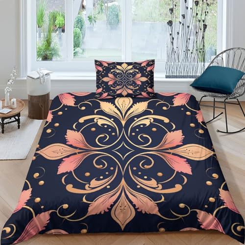 Housse de couette en microfibre 135x200 cm avec 2 taies d'oreiller