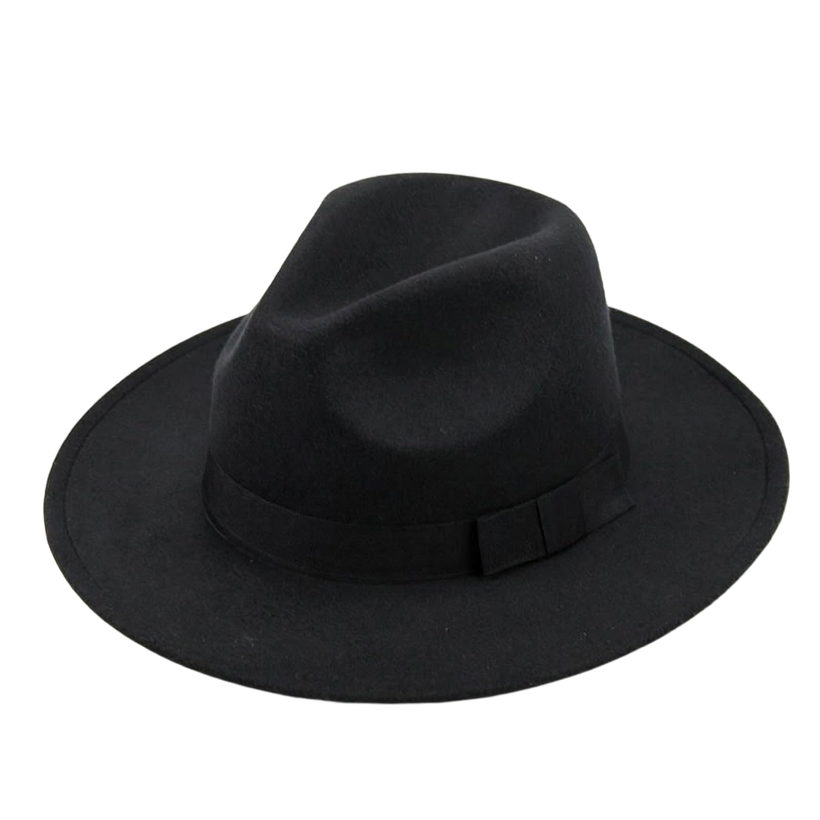 Zweifarbige Schwarze Breitband-Kirche Derby Knoten Strand Sonnenhut für Männer und Frauen 56-59cm Kopf umgeben (schwarz)