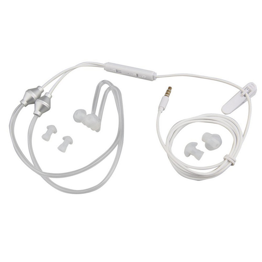MOVKZACV Ear Headphones,Air Tube Anti-radiation Headsets Earphone,In Ear Stereo Noise Isolating Anti-radiation Earbuds With Microphone for Mobile phone - Image 3