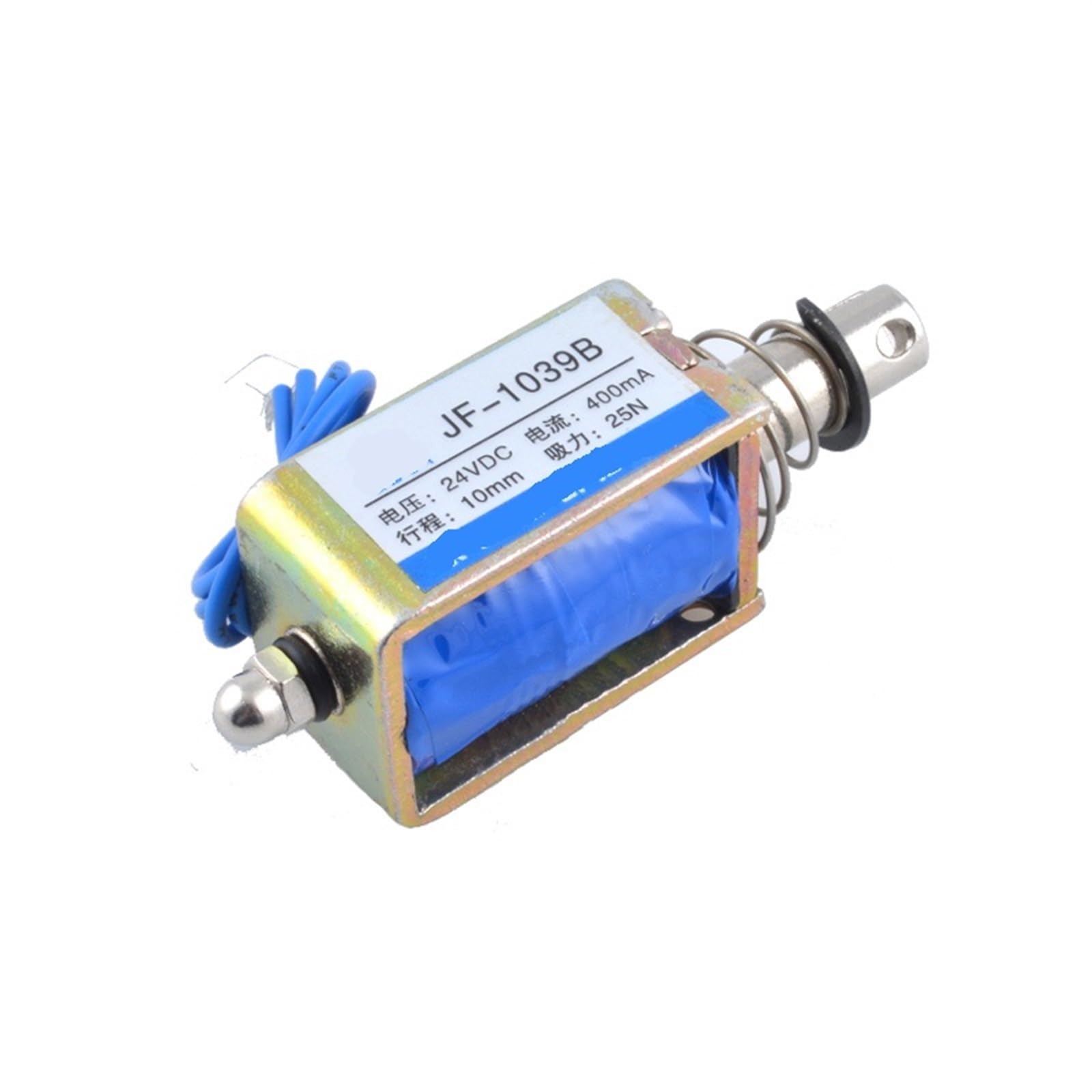 Électroaimant linéaire 25N à course 10mm JF-1039B force de traction stable