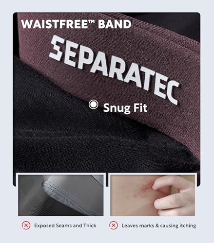 Separatec Men's Underwear Trunks Rayon Made from Bamboo Soft Breathable Dual Pouch Underwear for Men 4 Pack3