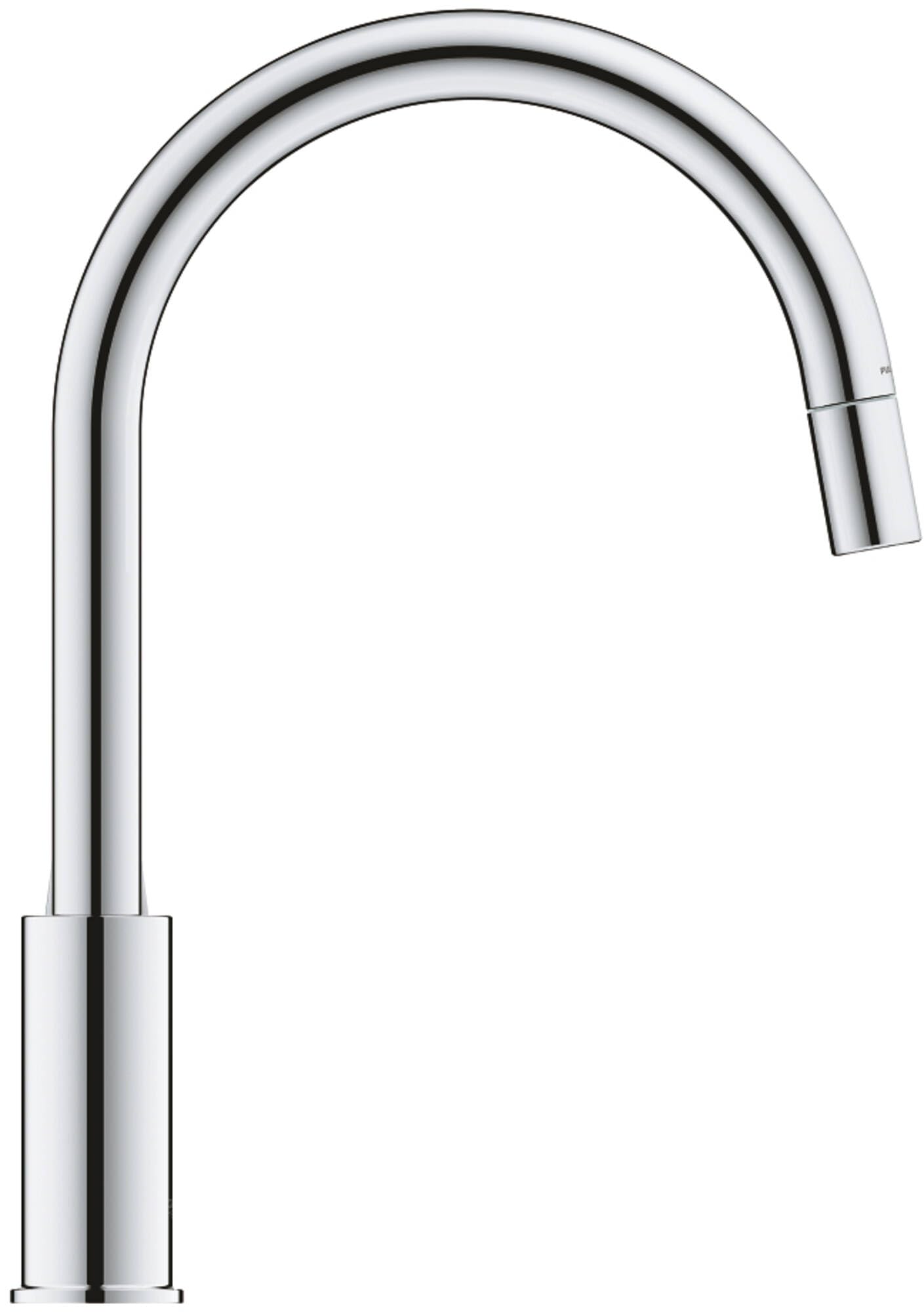 Grohe Start Curve QuickFix - Grifo monomando de cocina extraíble, Caño alto, Cromo, ref. 30562000