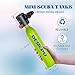 DEDEPU Scuba Tank,0.5L Mini Scuba Dive Tank,5-10 Minutes Underwater Capability,Portable Mini Scuba Tanks,Mini Dive Tank,Mini Scuba Diving Tank Kit,Scuba Diving Gear (S3000GreenA)