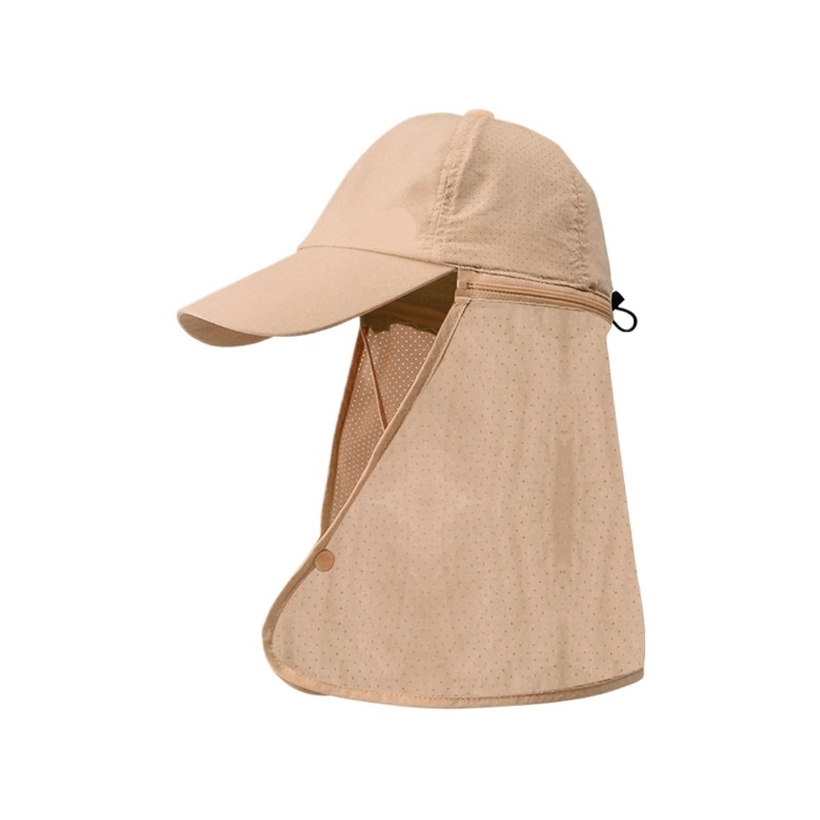 Generico Cappello da Pescatore Esterno Compatibile for Uomo Berretto Baseball Staccabile Estivo Anti-Falda Trekking Maschile
