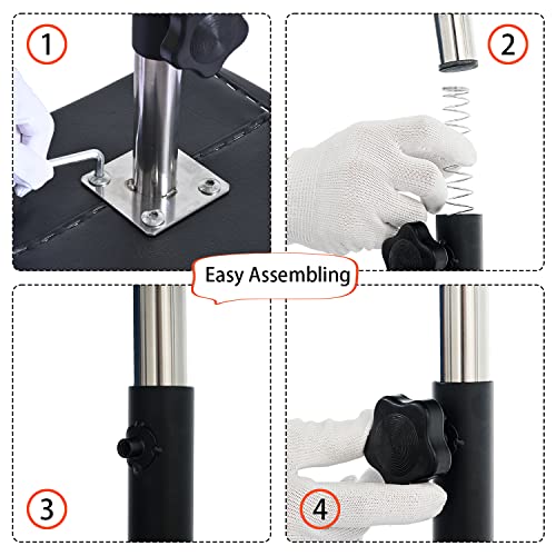 Image of Pedicure Manicure Footrest Adjustable Height Stand Beauty SPA Salon Nail Care Black