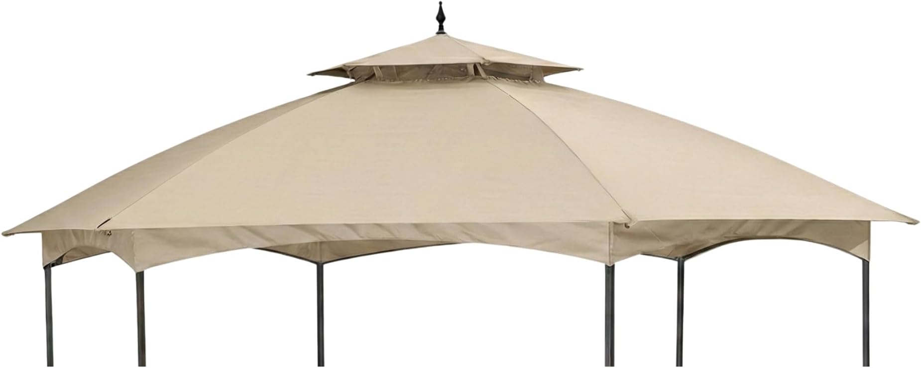 Garden Winds Durable 350 Replacement Canopy Top Compatible with Madison Hexagon 11.4’ x 13.2’ Gazebo Model D-GZ076PST-D - Beige
