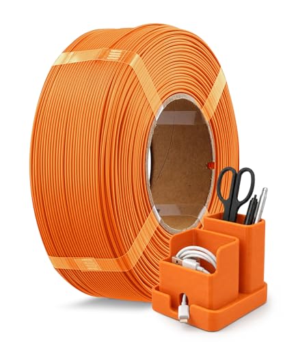 OVERTURE High Speed Refill PLA+ 3D Printer Filament 1.75mm, 1kg Orange