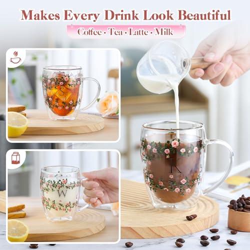 Vaso de Vidrio Doble Pared 12oz para Mujer miniatura 6