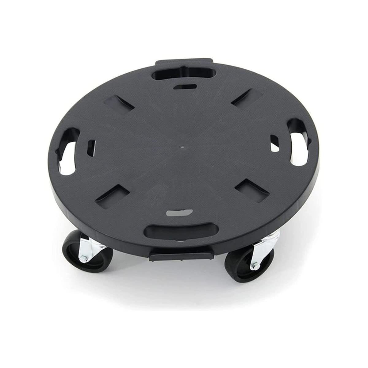 Plateau à roulettes rond Ø40 cm | Support roulant 275 kg en polypropylène antichoc | Déplacement plantes, meubles, charges lourdes