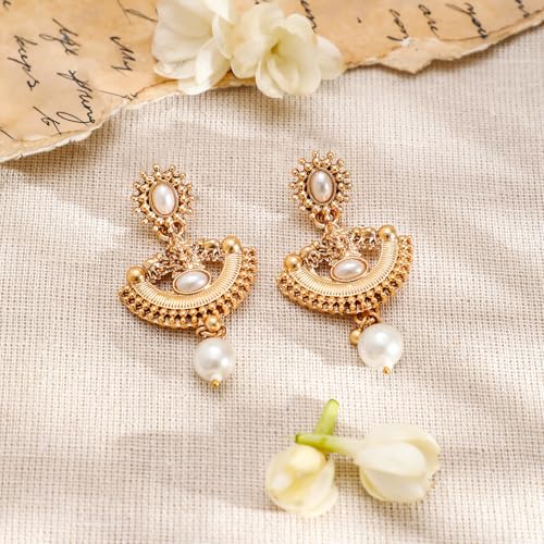 Image of Rubans Necklace Set Gold Plated Traditional Stylish Jewellery Gift for Women & Girls