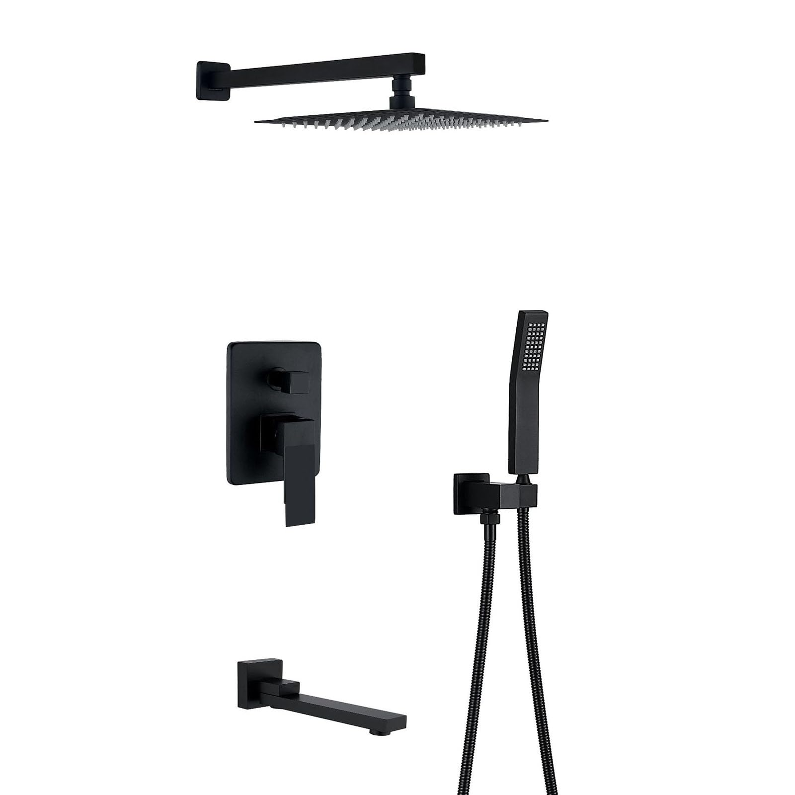 Kit de douche de précipitations murales avec mélangeur bain mono-commande LWX
