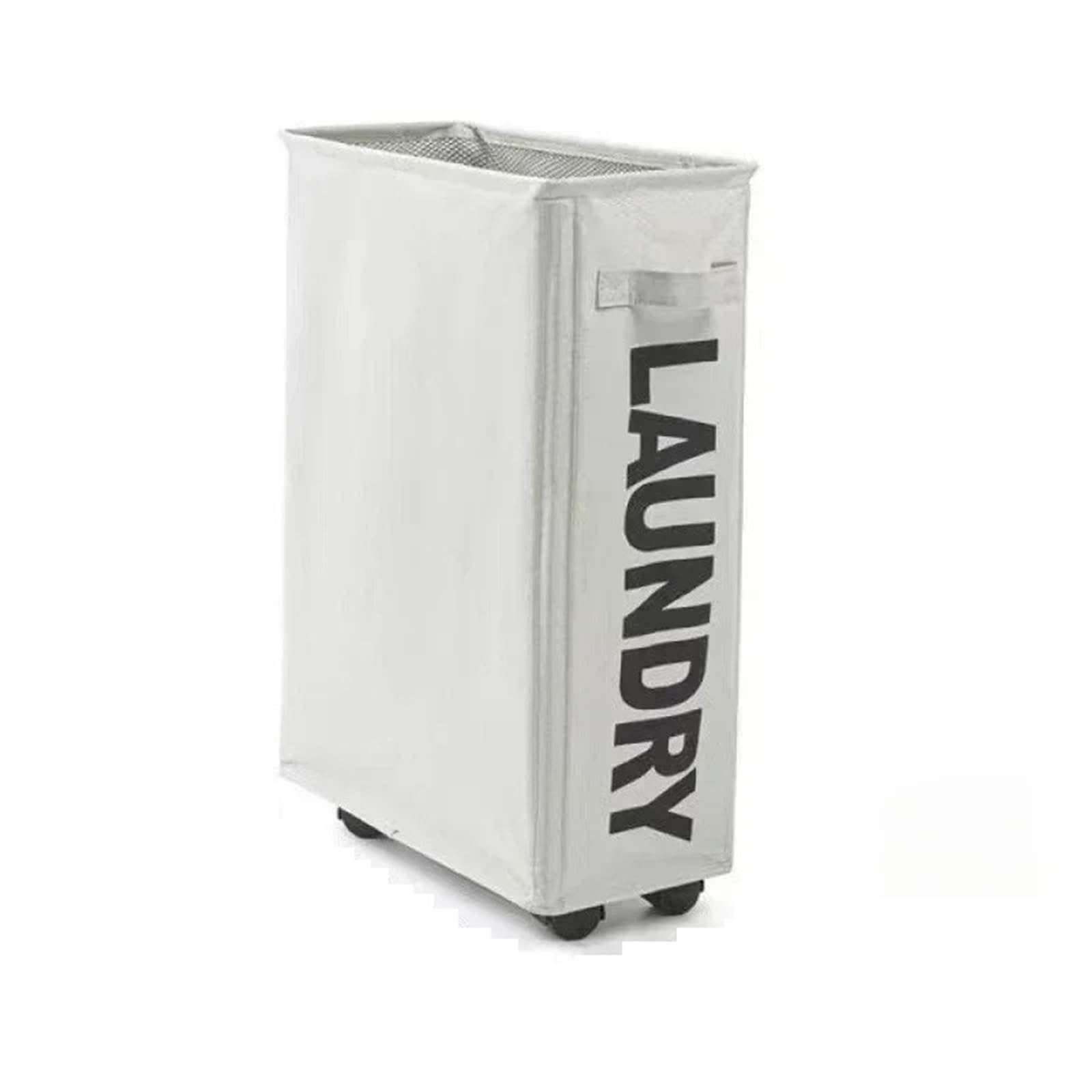 Dustproof Laundry Basket Foldable Organization Household Large Capacity Simple Modern Multifunctional Storage(Light Grey)