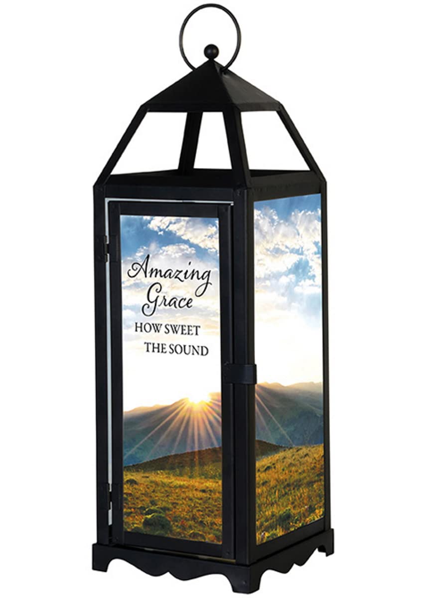 Lanterne panoramique sans flamme Amazing Grace pour maison