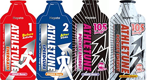 ATHLETUNEアスリチューン エナゲイン＆ポケットエナジー（2味）＆スピードキュア おためし各1個 計4個セット 【補給食説明書付】
