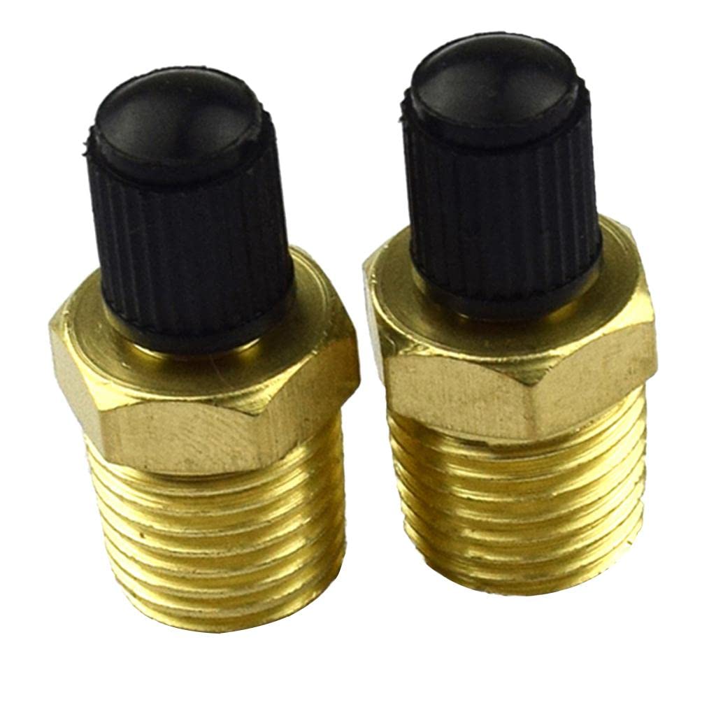 Pair 1/4 NPT Nickel Plated Brass Air Compressor Tank Fill Valve Schrader | Parts & Accessories | Car & Truck Parts | Engines & Components | Valves & Parts
