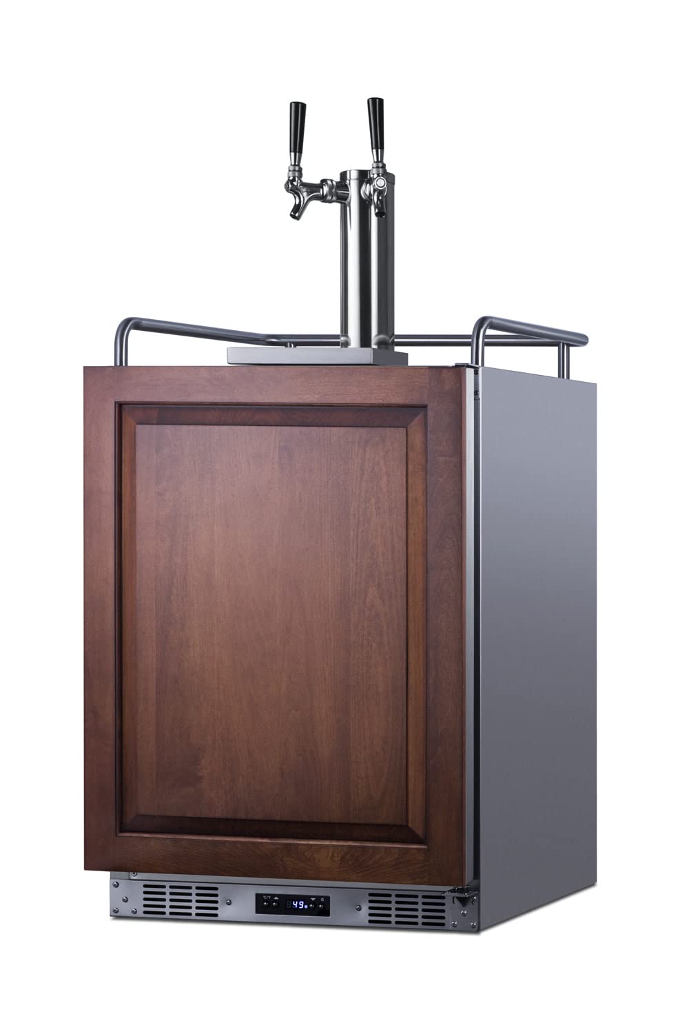 Summit Appliance Sbc682pnrtwin Panel Ready 24" Wide Built-In Kegerator, Panels Not Included, 5.6 Cu.Ft Capacity, Twin Tap System, Automatic Defrost, Digital Thermostat, Memory Ic Function on Fridge.com - View 5
