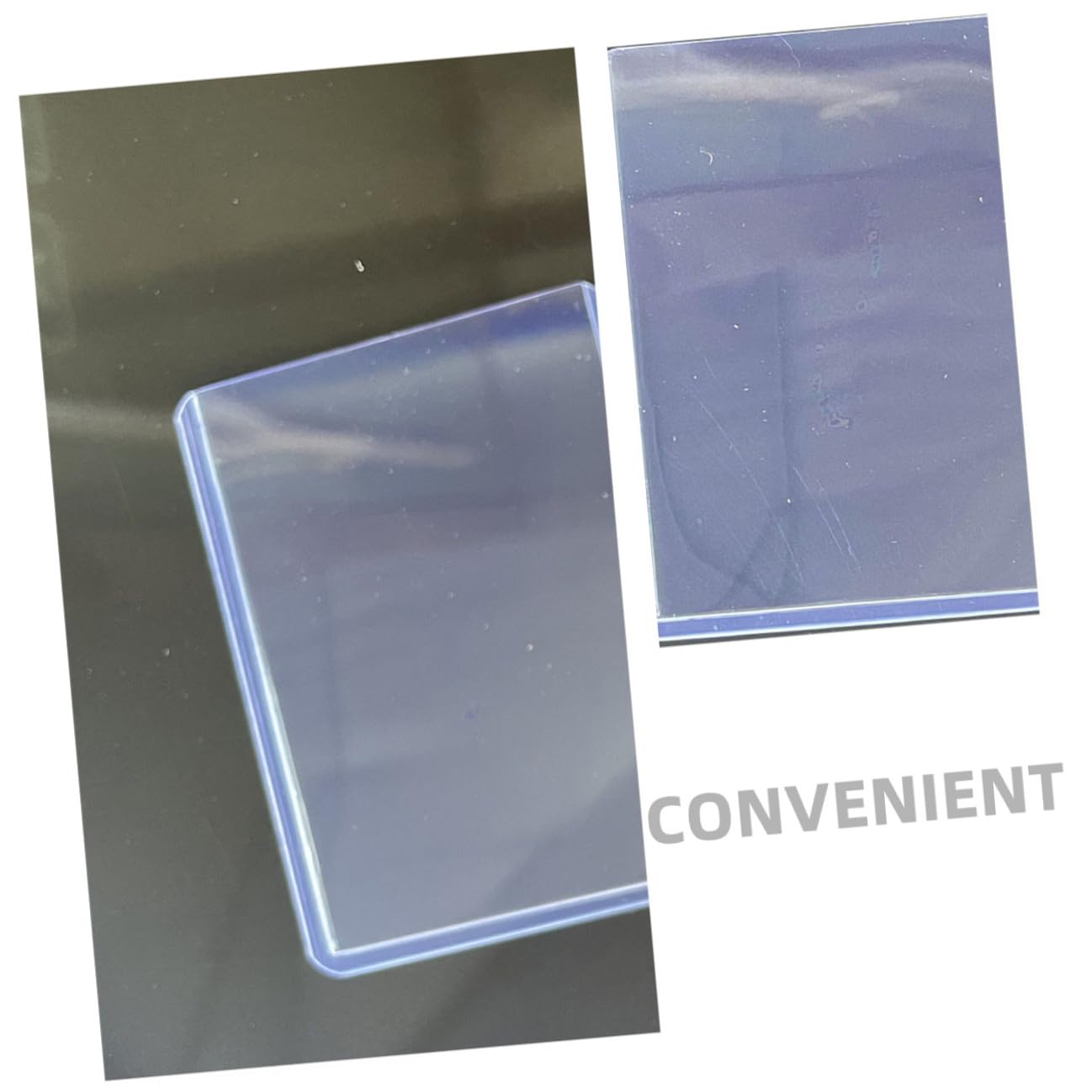 100stücke Transparente Schutzhüllen für Spielkarten aus Hochwertigem Pvc-material Kratzfest Wiederverwendbar für Sammelkarten