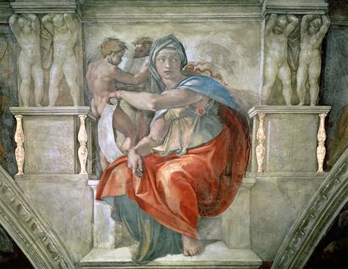Peinture moderne Chapelle Sixtine pour sublimer un mur de salon vide 60x90
