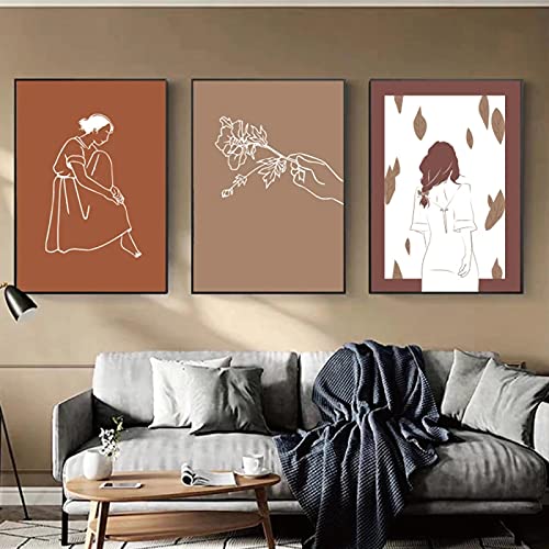 Affiche abstraite beige 70x100cm pour habiller un grand mur vide sans effort