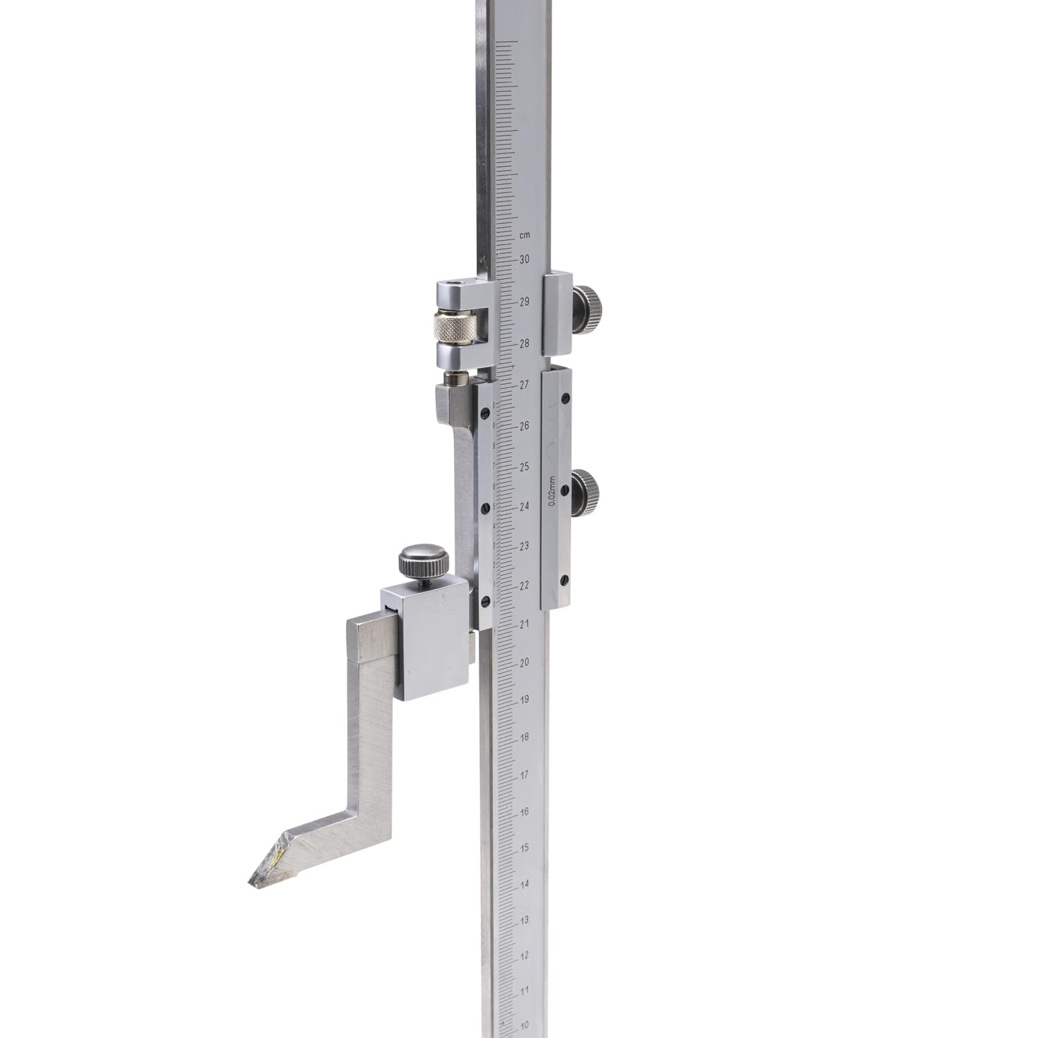 WIKISTORE TRUSCHINO PROFESSIONALE 300X0,02 mm, Truschino in Acciaio con Vite Micrometrica e Punta in Metallo Duro, Attrezzo da Lavoro Preciso, Robusto e Resistente