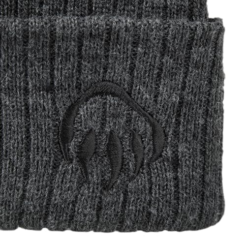 Bonnet tricoté hiver Wolverine logo brodé chaud mixte avec revers - 4