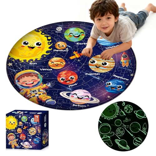 Nzkeuf Puzzle Sistema Solar 3-8 Años, 70 Piezas Puzzles de Suelo para 3 4 5 6 7 8 Niños, 58 * 58 CM, Material de Cartón, Juguetes Educativos, Niños de 3 a 8 Años Nzkeuf Puzzle Sistema Solar 3-8 Años, 70 Piezas Puzzles de Suelo para 3 4 5 6 7 8 Niños, 58 * 58 CM, Material de Cartón, Juguetes Educativos, Niños de 3 a 8 Años