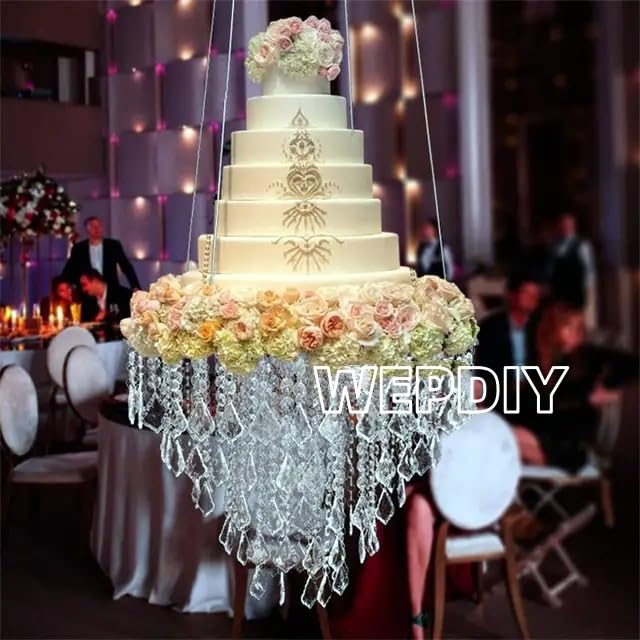 Set Di 4 Alzatine In Acrilico Bianco Impilabili, Dimensioni Diverse (max 20x20x15 Cm) - Per Torte, Esposizioni, Decorazioni, Fino A 10 Kg - 8