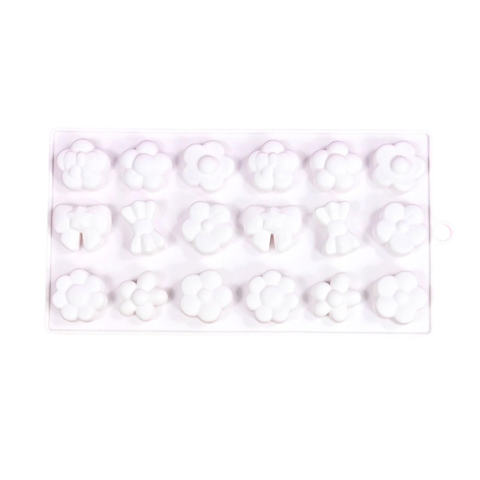 LUCKGONI Innovative 18 Cavity Bows And Flower Silicone For Crafting Chocolate Candies And Jellies Dessert Creation Tool