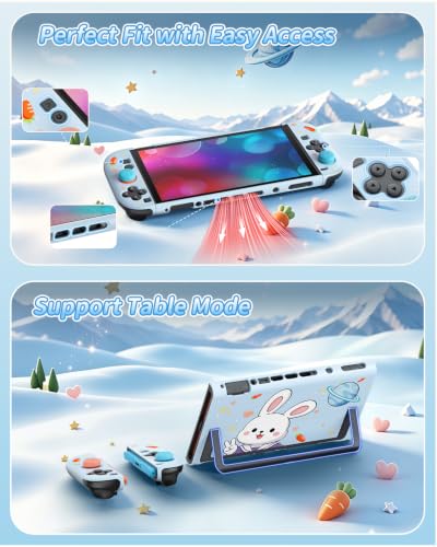 Image of WAXITY Switch 2 Cute Protective Case, Dockable Hard Cover Shell Accessories